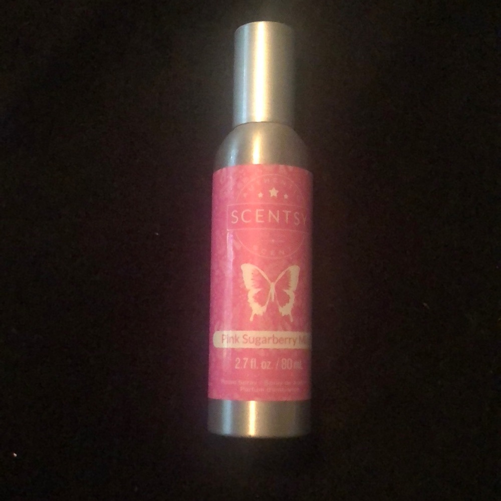 Concentrated Scentsy Pink Sugarberry Mint  2.7 fl oz room spray brand new $8